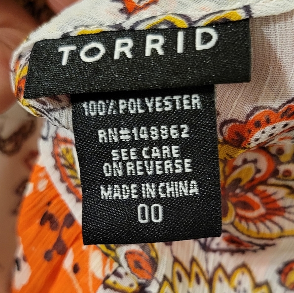 Torrid Chiffon Paneled Cami Size 00 - Picture 7 of 10